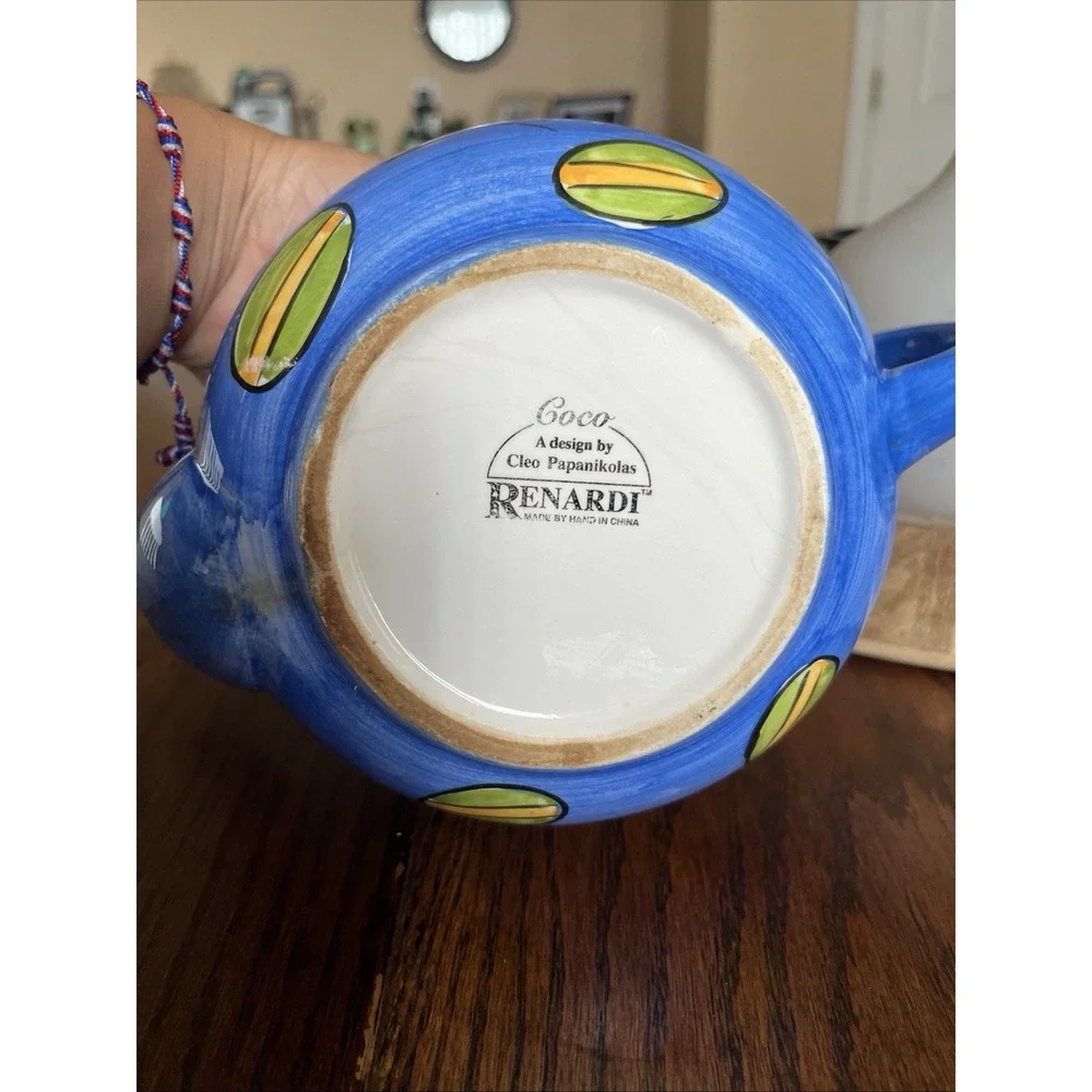 Blue Renardi Coffeeware Teapot 